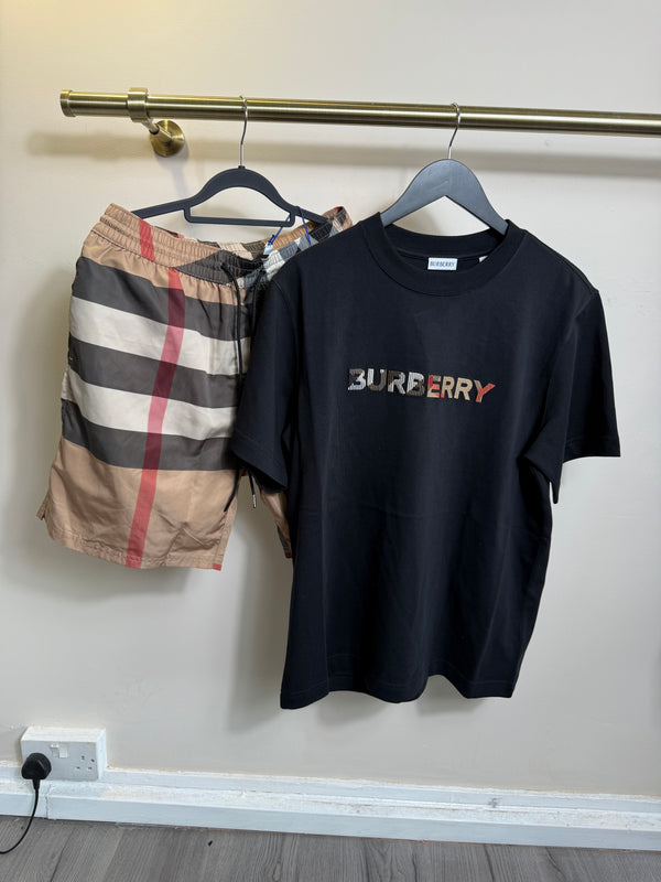 Burberry set check T / beige shorts