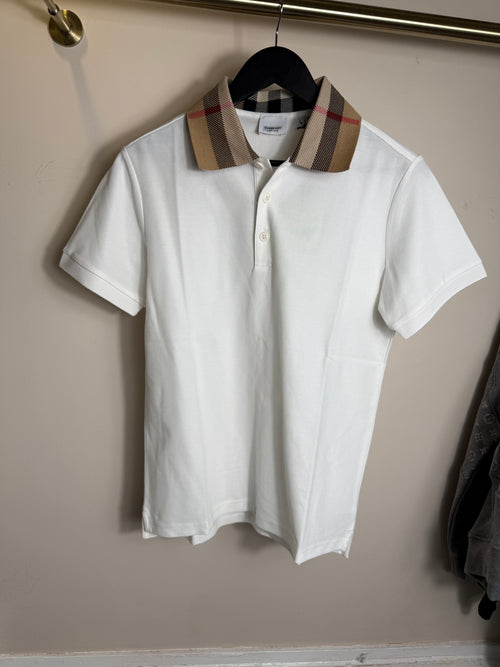 Burberry check polo
