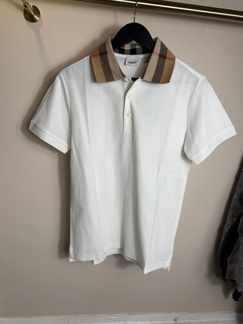 Burberry check polo