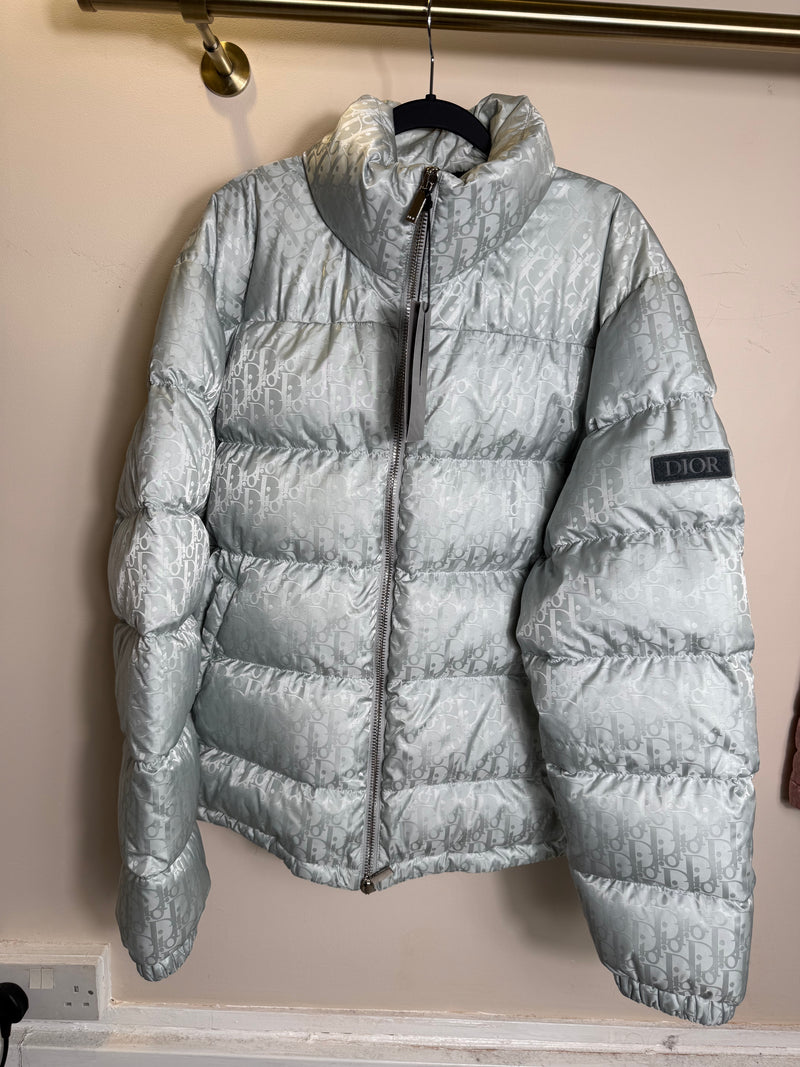 Dior Oblique Silver Pearl Puffer