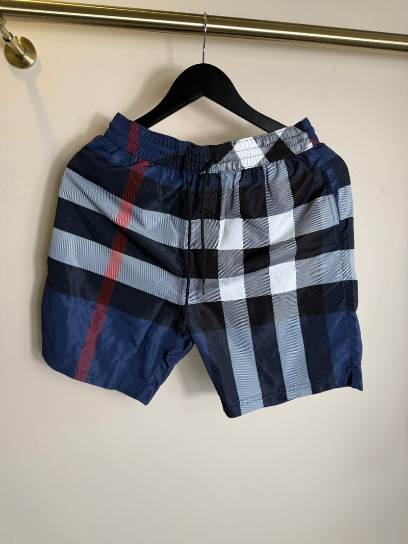 Burberry check navy short