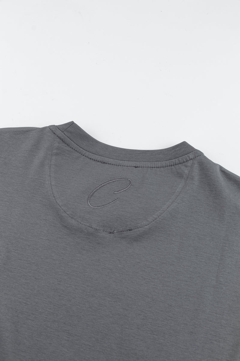 Catini Firenze Plain T-Shirt Grigio Grey