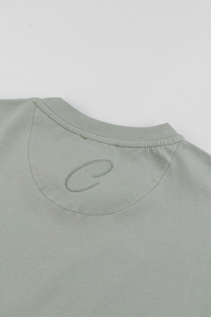 Catini Firenze Plain T-Shirt Soft Emerald