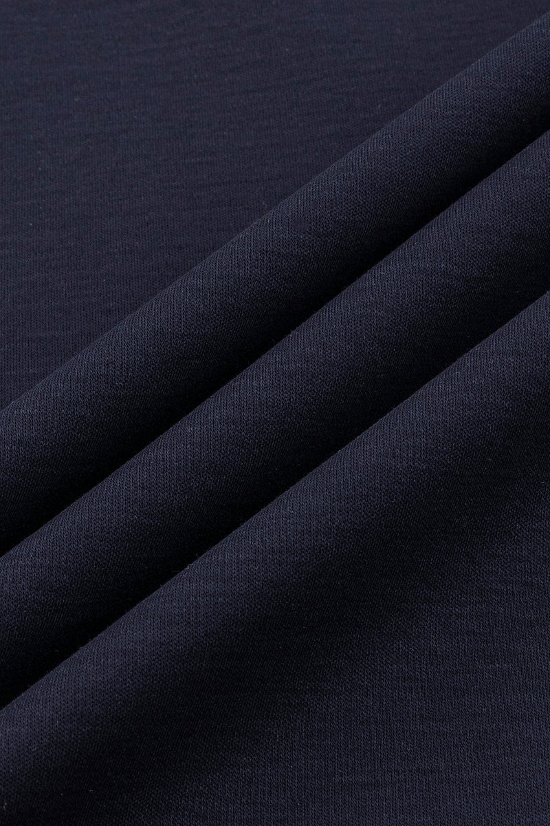Catini Firenze Nylon Shoulder Panel T-Shirt Navy Blue/Black Shoulder Panel