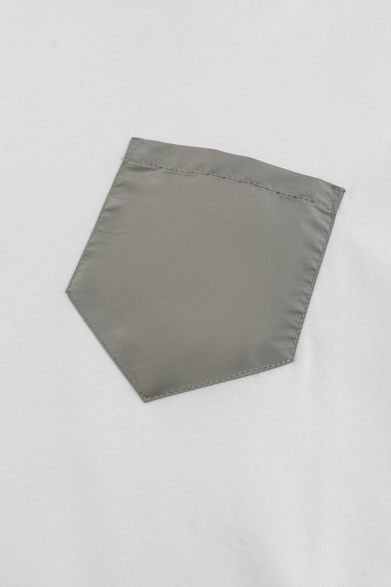 Catini Firenze Pocket T-Shirt White/Arenaria Beige