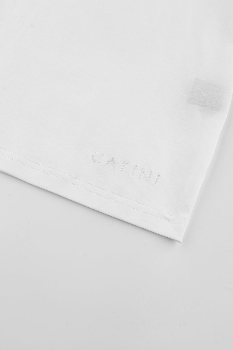 Catini Firenze Pocket T-Shirt White/Arenaria Beige