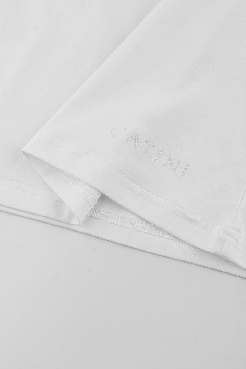 Catini Firenze Pocket T-Shirt White/Arenaria Beige