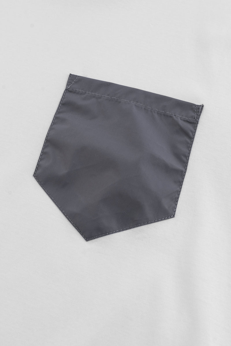 Catini Firenze Pocket T-Shirt White/Mid Grigio Grey