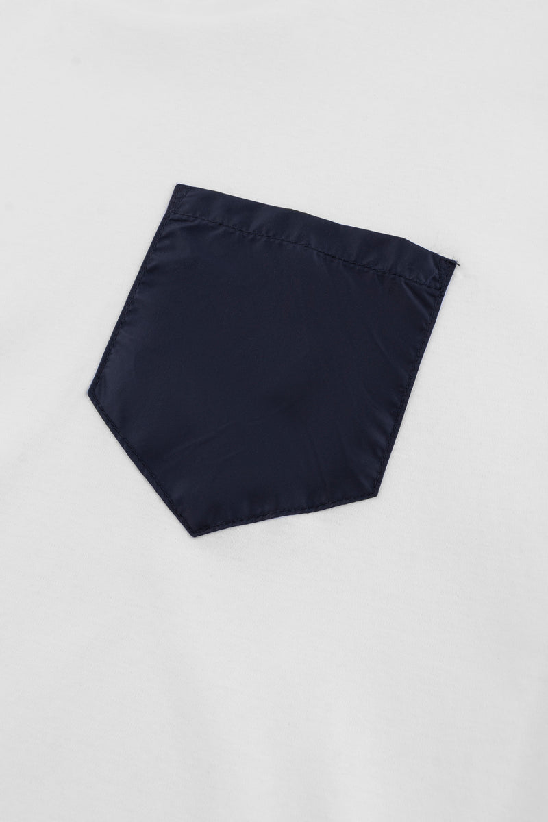 Catini Firenze Pocket T-Shirt White/Navy Blue