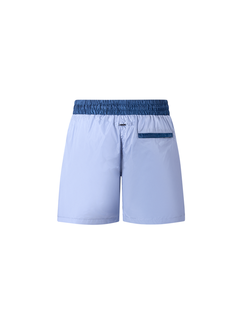 Catini Baratti Contrast Waistband Versatile Shorts Light Blue/Navy Blue