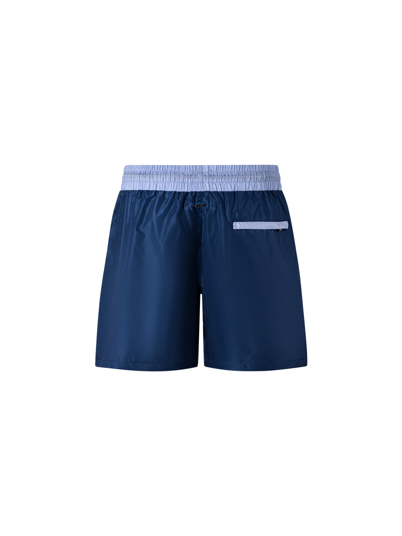 Catini Baratti Contrast Waistband Versatile Shorts Navy Blue/Light Blue