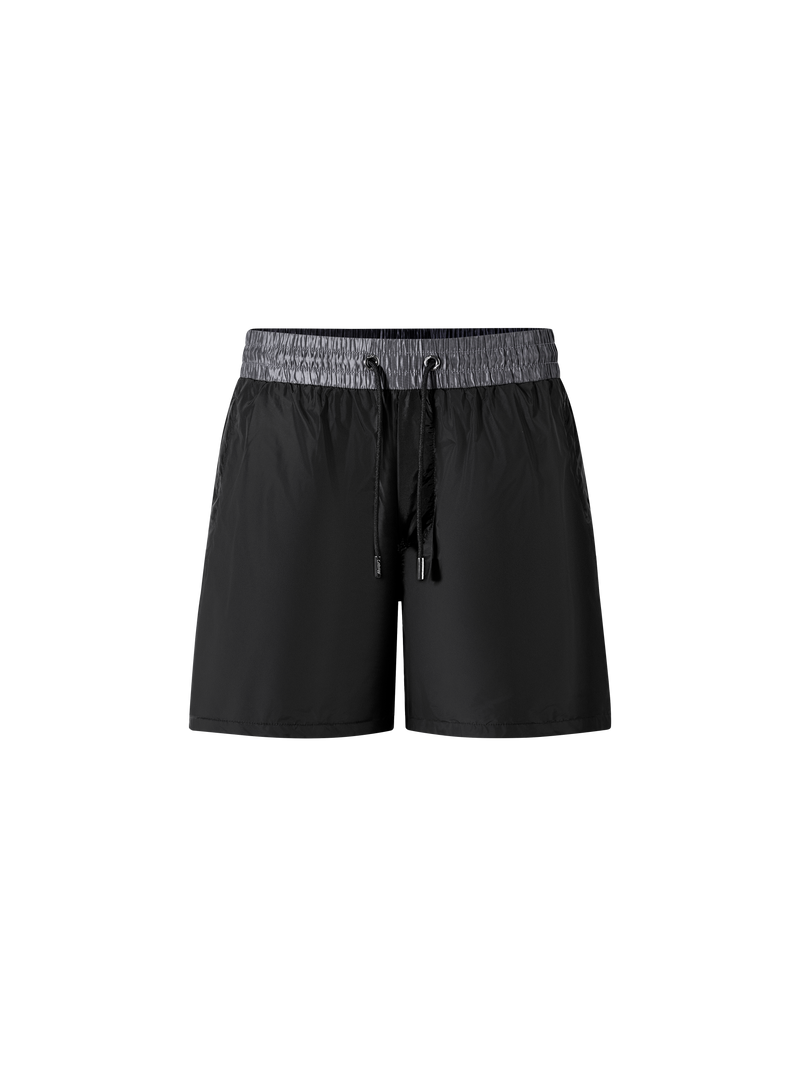 Catini Baratti Contrast Waistband Versatile Shorts Black/Dark Grey