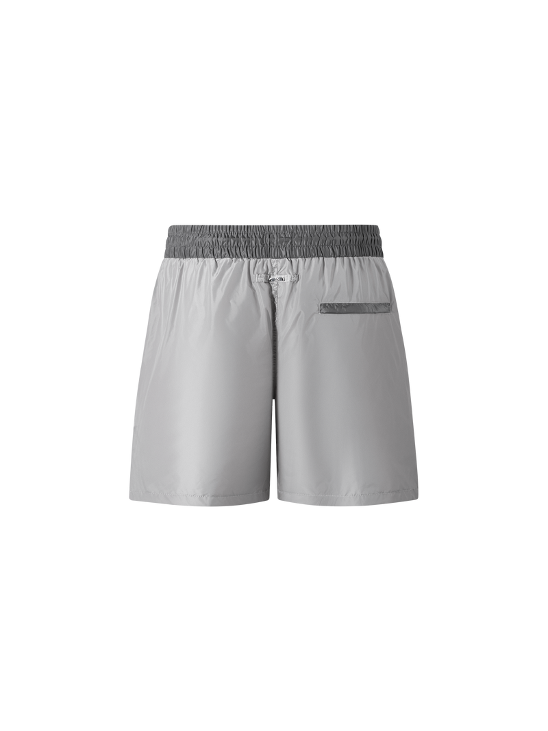 Catini Baratti Contrast Waistband Versatile Shorts Light Grey/Dark Grey