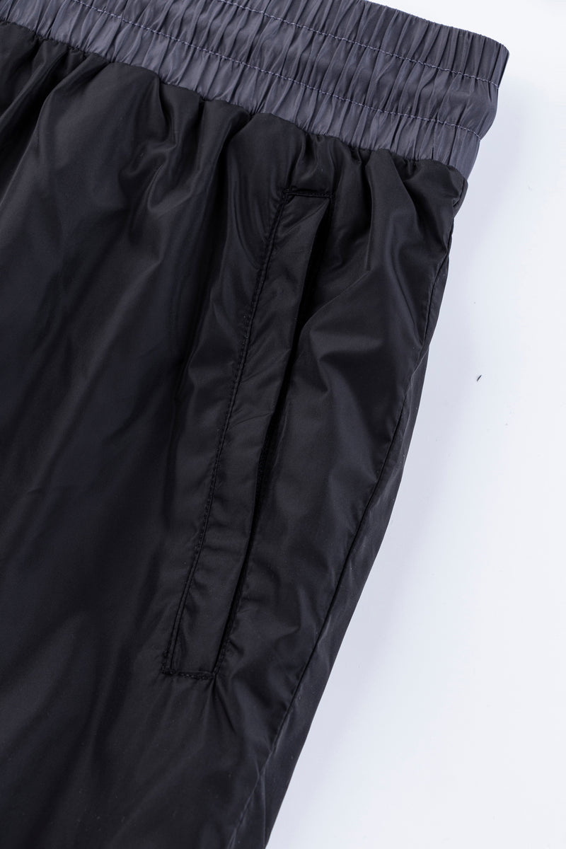Catini Baratti Contrast Waistband Versatile Shorts Black/Dark Grey