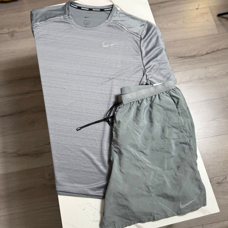 Nike Miler Grey Short Set