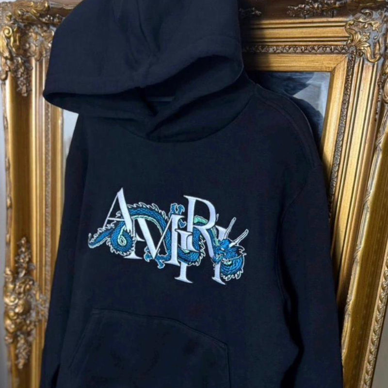 Amiri Dragon Embroidered Hoodie