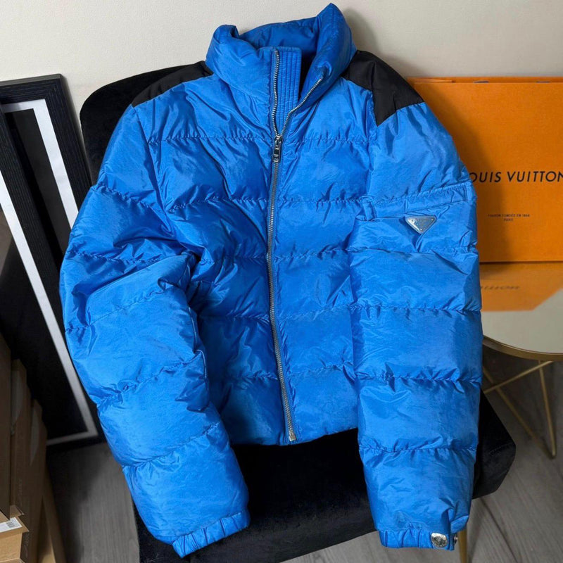 Prada Puffer Coat Blue