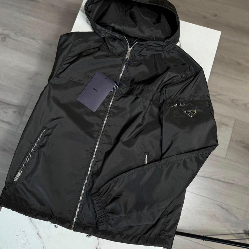 Prada Nylon Windbreaker Black
