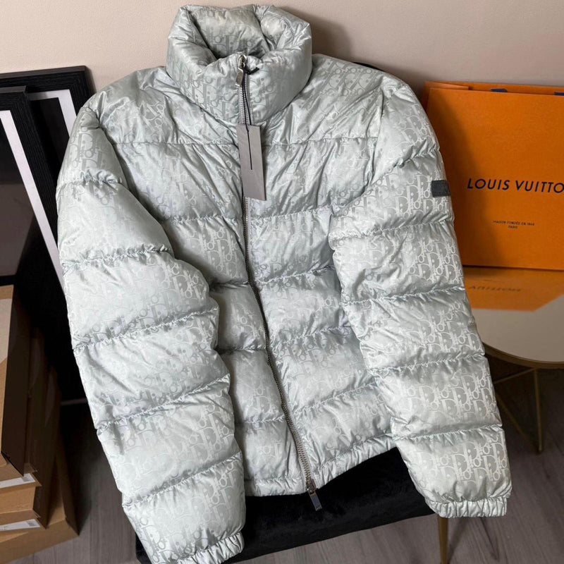 Dior Oblique Silver Pearl Puffer