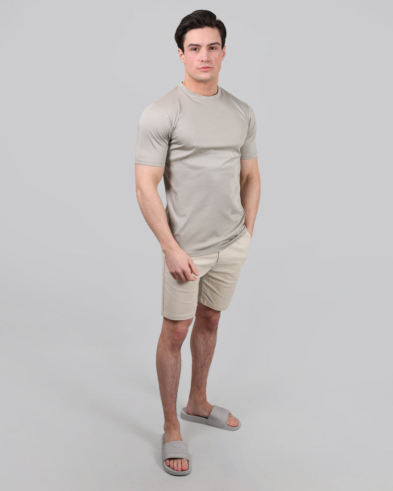 Catini Firenze Plain T-Shirt Champagne